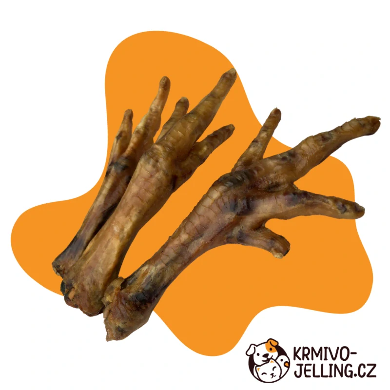 Sušené kuřecí pařáty