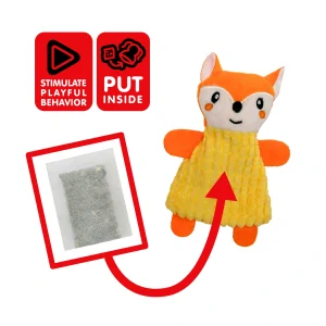 Liška plnící catnipem 12cm