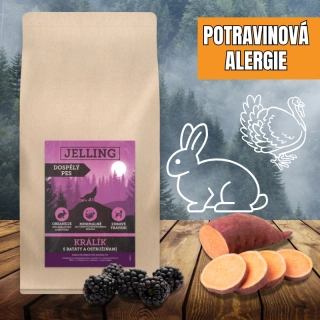 KRÁLÍK S BATÁTY A OSTRUŽINAMI - DOSPĚLÝ PES STŘEDNÍHO PLEMENE/LIGHT