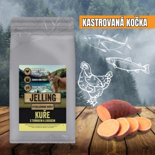 KUŘE S TUŇÁKEM A LOSOSEM - KASTROVANÁ KOČKA VŠECH PLEMEN